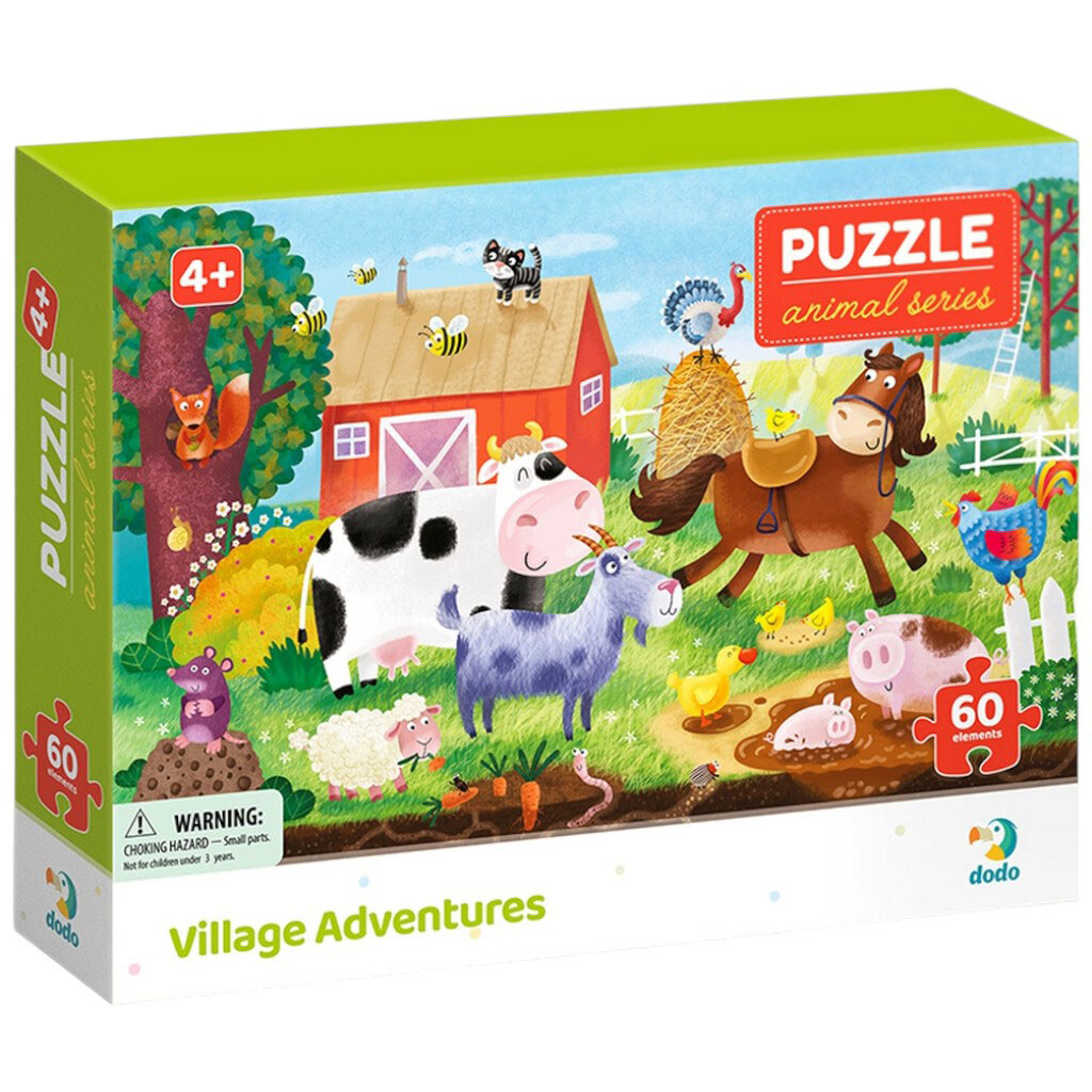 Пазлы детские картонные DoDo микс 60 элементов - № 3 Пазлы детские картонные DoDo микс 60 элементов - № 3