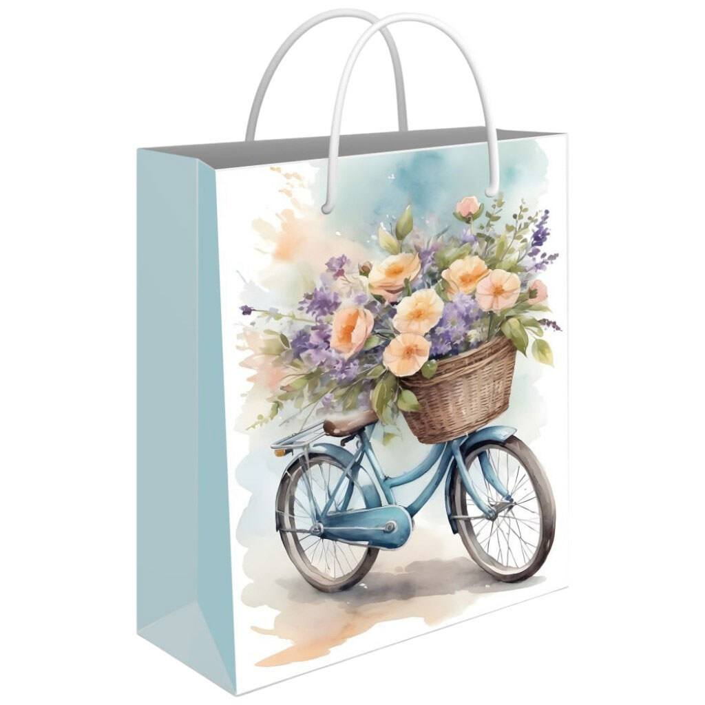 Пакет подарочный бумажный р. М 17,5х23х10 см - № 1 Пакет подарочный бумажный р. М 17,5х23х10 см - № 1