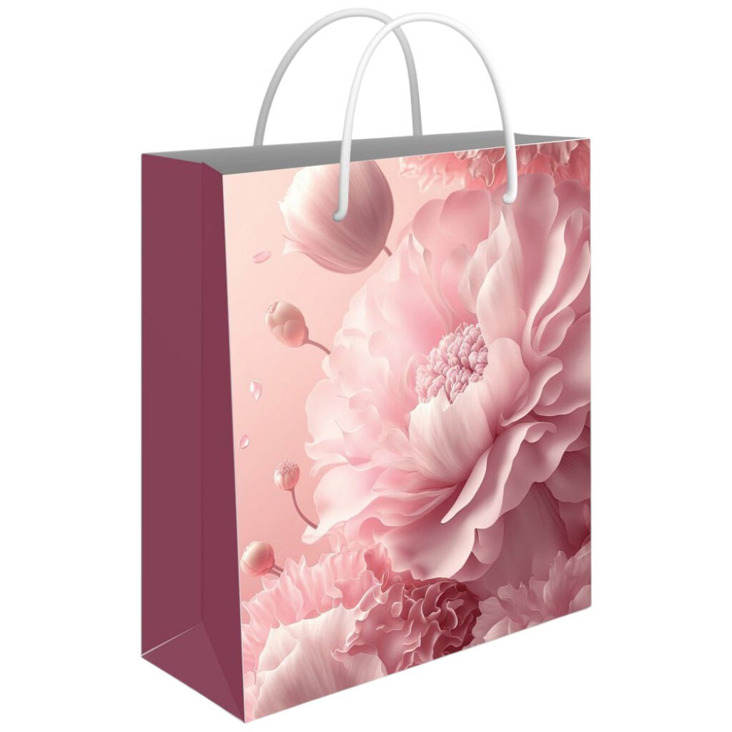 Пакет подарочный бумажный р. М 17,5х23х10 см - № 2 Пакет подарочный бумажный р. М 17,5х23х10 см - № 2