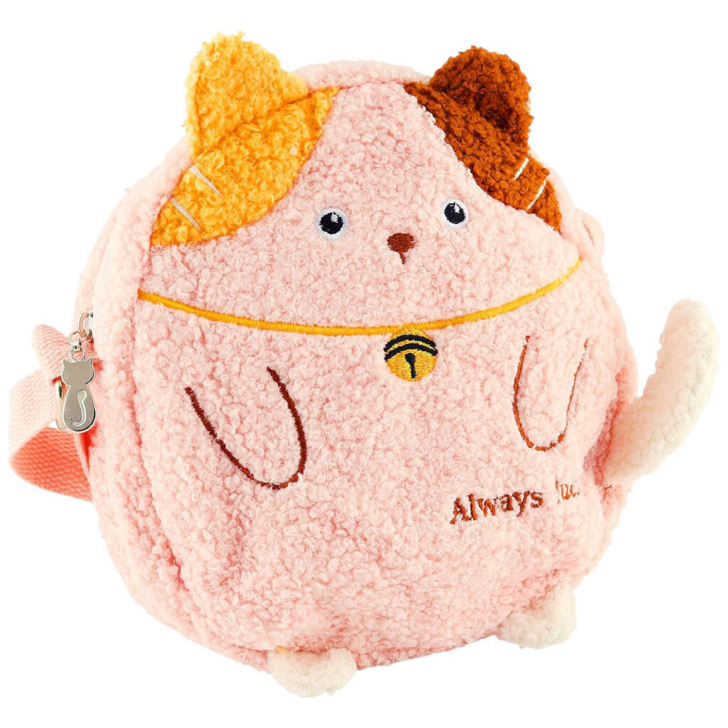 Сумка детская плюшевая через плечо Кот в ассортименте - № 5 Сумка детская плюшевая через плечо Кот в ассортименте - № 5