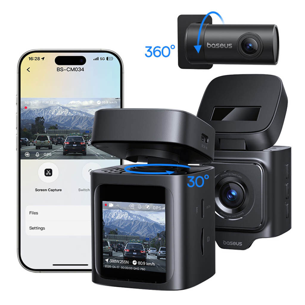 Видеорегистратор Baseus C0115900 PrimeTrip VD1, Черный - № 2 Видеорегистратор Baseus C0115900 PrimeTrip VD1, Черный - № 2