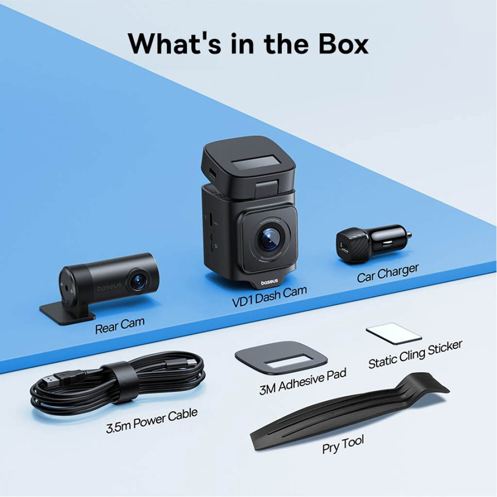 Видеорегистратор Baseus C0115900 PrimeTrip VD1, Черный - № 9 Видеорегистратор Baseus C0115900 PrimeTrip VD1, Черный - № 9