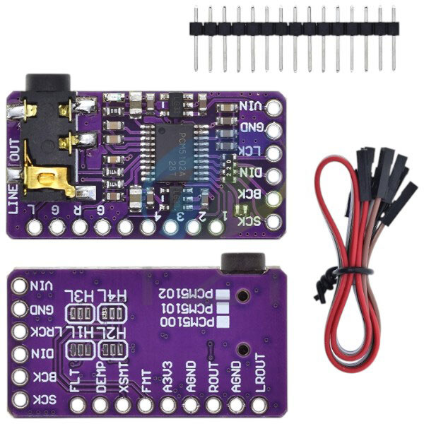 Модуль звукового I2S ЦАП PCM5102 - № 4 Модуль звукового I2S ЦАП PCM5102 - № 4