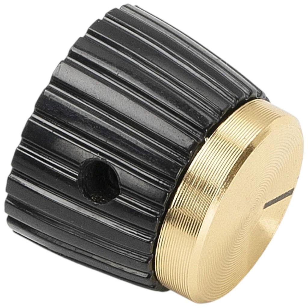 Ручка для потенціометра "золота" на вісь 6.35мм, MSL-G Gold - № 1 Ручка для потенціометра "золота" на вісь 6.35мм, MSL-G Gold - № 1