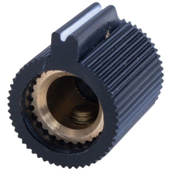 Ручка для потенціометра пластикова "жовта" на вісь 6мм, KN113-C Yellow Cap - № 2 Ручка для потенціометра пластикова "жовта" на вісь 6мм, KN113-C Yellow Cap - № 2