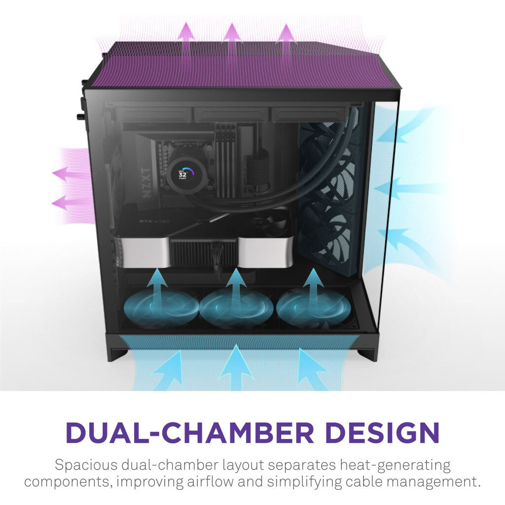 Корпус NZXT H9 Flow, Черный - № 4 Корпус NZXT H9 Flow, Черный - № 4
