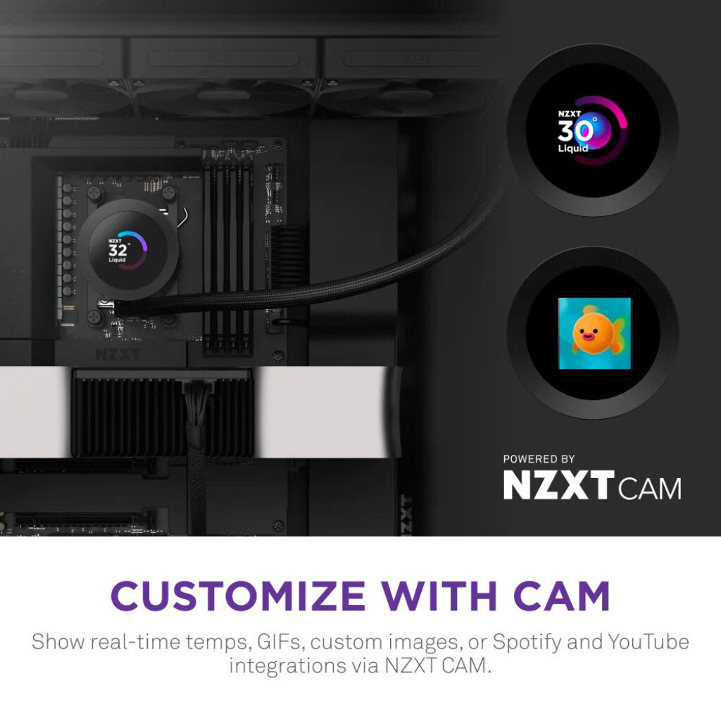 Система водяного охлаждения NZXT Kraken Plus 360 V2, Черный - № 11 Система водяного охлаждения NZXT Kraken Plus 360 V2, Черный - № 11