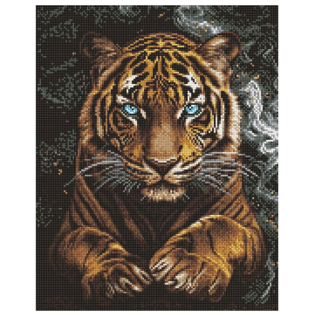 Алмазна мозаїка "Дикий тигр", 40х50 см, Ідейка - № 1 Алмазна мозаїка "Дикий тигр", 40х50 см, Ідейка - № 1