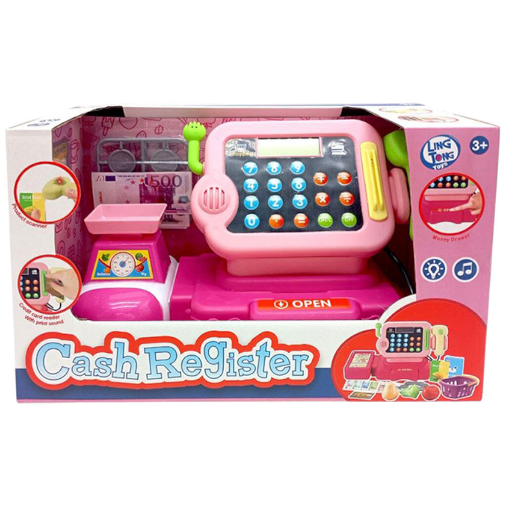 Кассовый аппарат с набором, батар., муз., мир., кор. 33x16x20, Ling Tong Toys - № 1 Кассовый аппарат с набором, батар., муз., мир., кор. 33x16x20, Ling Tong Toys - № 1