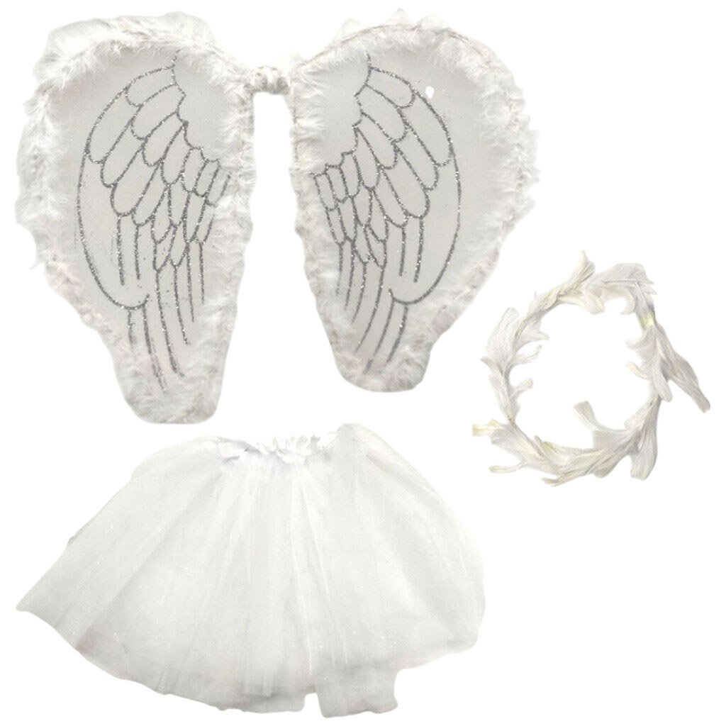 Маскарадный костюм "Ангел", с подсветкой, крылья, юбочка, нимб, Mic - № 1 Маскарадный костюм "Ангел", с подсветкой, крылья, юбочка, нимб, Mic - № 1