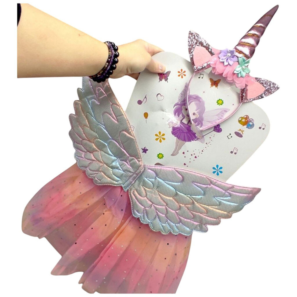 Маскарадный костюм "Ангел", крылья, обруч, юбочка, Mic - № 2 Маскарадный костюм "Ангел", крылья, обруч, юбочка, Mic - № 2