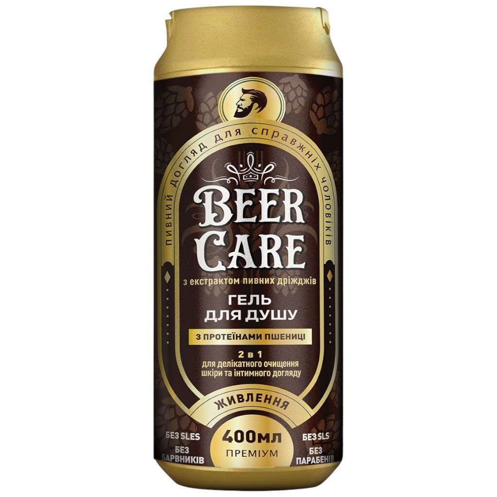 Гель для душа 2в1 BEER CARE питание с протеинами пшеницы 400 мл - № 1 Гель для душа 2в1 BEER CARE питание с протеинами пшеницы 400 мл - № 1