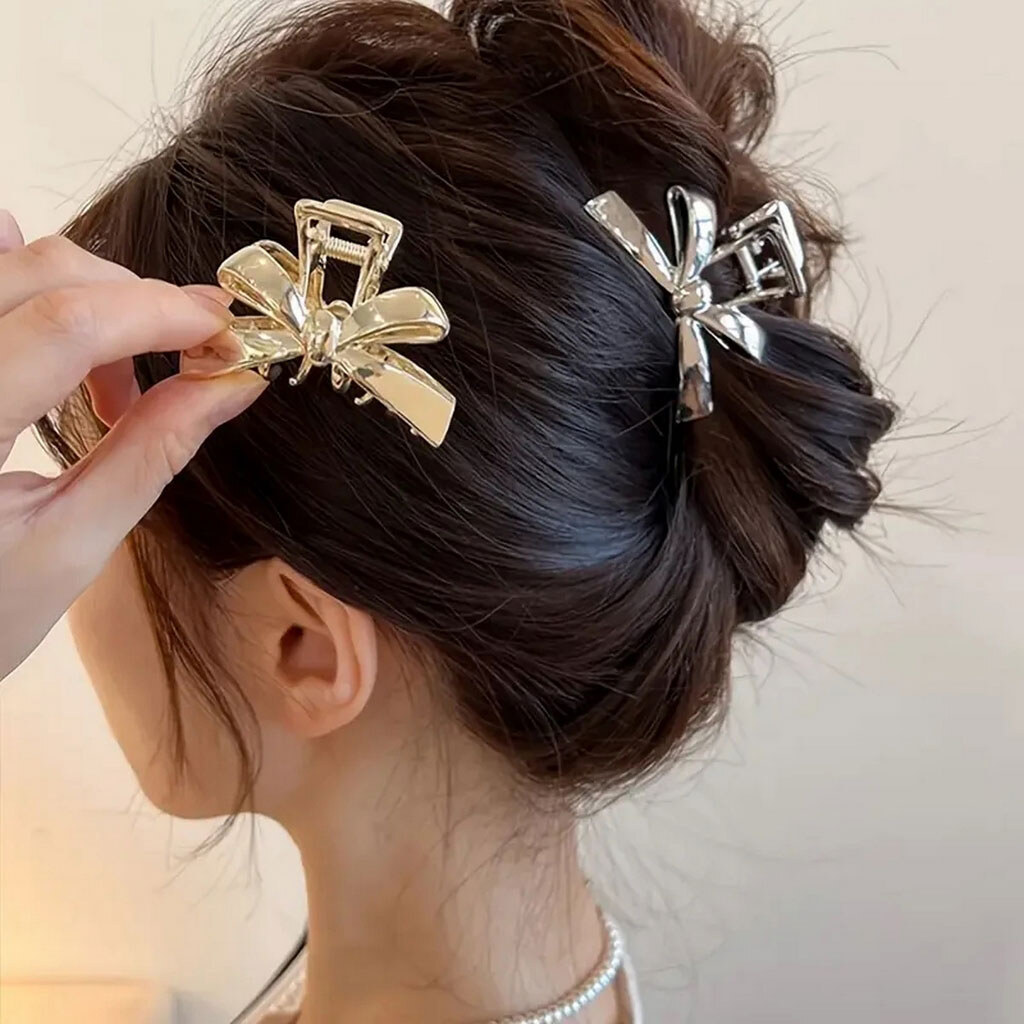 Краб для волосся металевий Lovit Бантик - № 4 Краб для волосся металевий Lovit Бантик - № 4