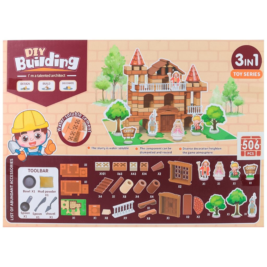 Набор для творчества детский Дом своими руками 506 деталей - № 2 Набор для творчества детский Дом своими руками 506 деталей - № 2