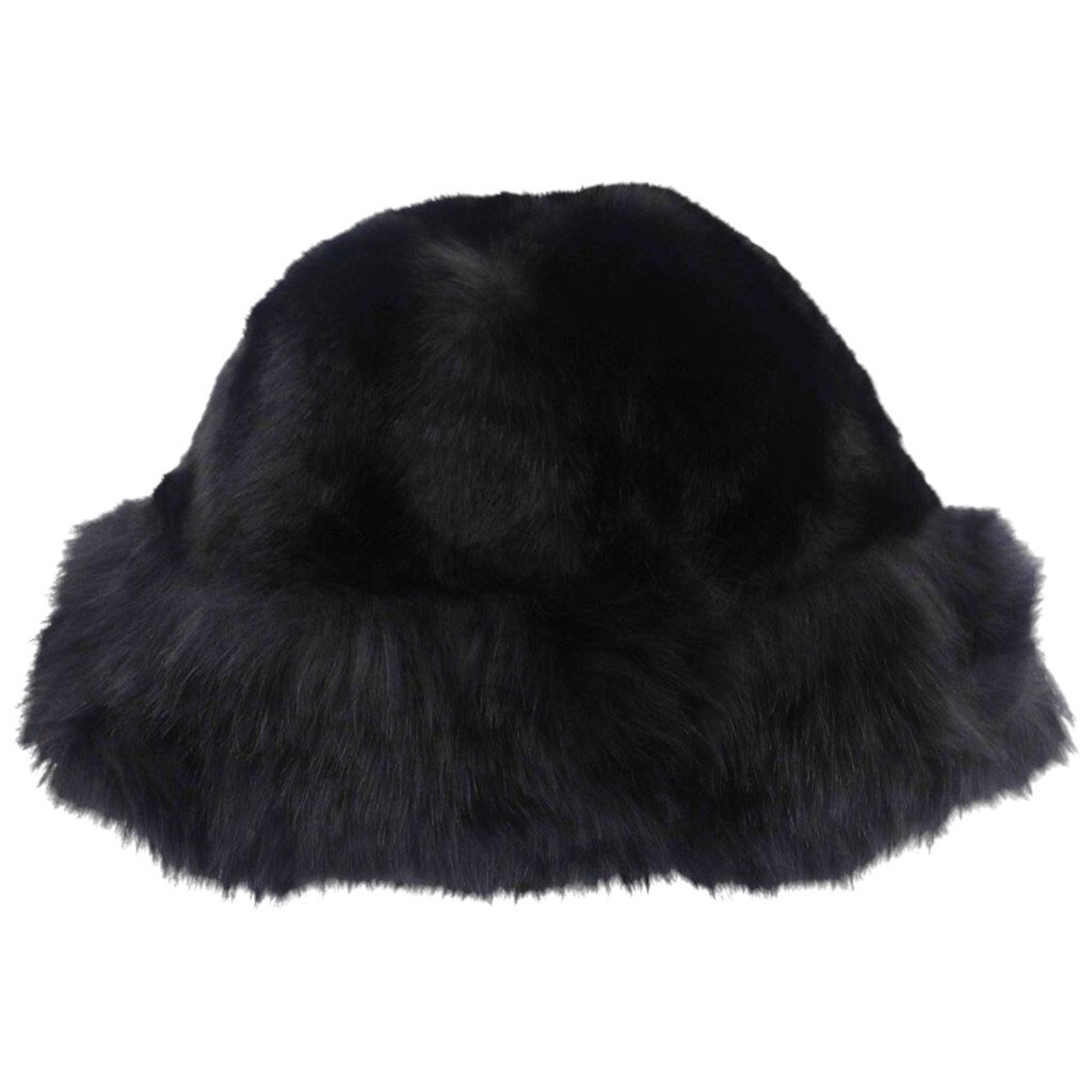 Женская шапка с мехом однотонная - № 1 Женская шапка с мехом однотонная - № 1