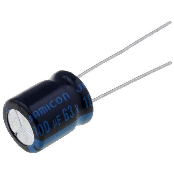 Конденсатор електролітичний ECAP-TKR-100mkf - 63v (105°C) (TKR) 10*12.5 - № 1 Конденсатор електролітичний ECAP-TKR-100mkf - 63v (105°C) (TKR) 10*12.5 - № 1