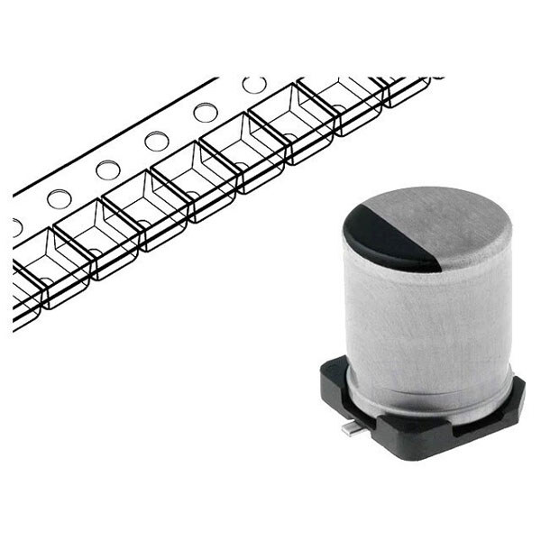 Конденсатор электролитический EEEFK1H220P - № 1 Конденсатор электролитический EEEFK1H220P - № 1