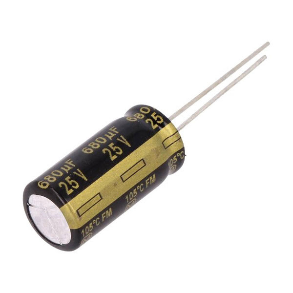 Конденсатор электролитический EEUFM1E681 - № 1 Конденсатор электролитический EEUFM1E681 - № 1