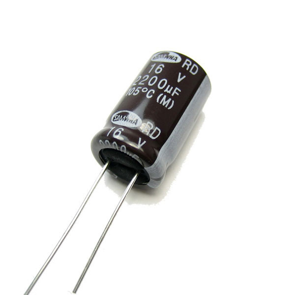 Конденсатор електролітичний ECAP-RD-2200mkf - 16v (105°C) (RD) - № 1 Конденсатор електролітичний ECAP-RD-2200mkf - 16v (105°C) (RD) - № 1