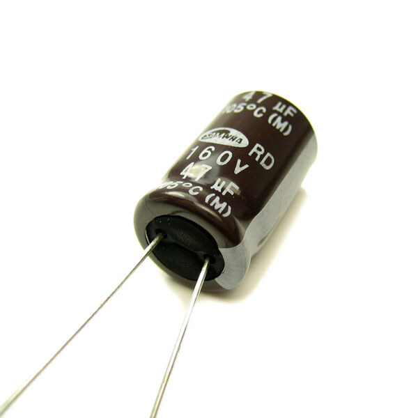 Конденсатор електролітичний ECAP-RD-47mkf - 160v (105°C) (RD) - № 1 Конденсатор електролітичний ECAP-RD-47mkf - 160v (105°C) (RD) - № 1