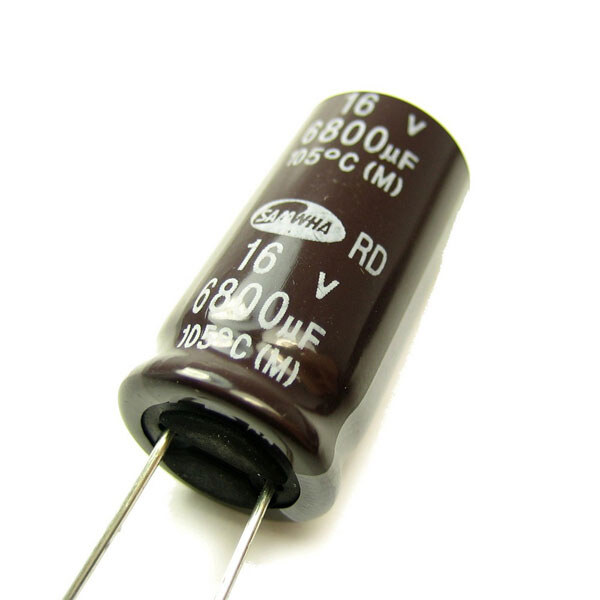 Конденсатор электролитический ECAP-RD-6800mkf - 16v (105°C) (RD) - № 1 Конденсатор электролитический ECAP-RD-6800mkf - 16v (105°C) (RD) - № 1