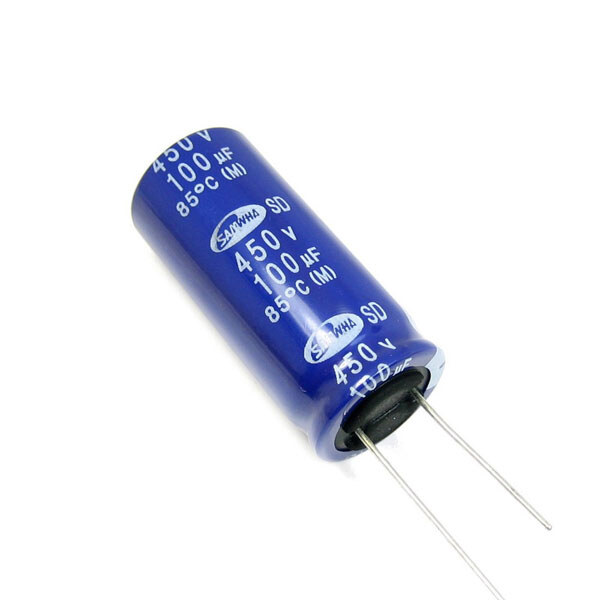 Конденсатор электролитический ECAP-SD-100mkf - 450v (SD) 18x40 - № 1 Конденсатор электролитический ECAP-SD-100mkf - 450v (SD) 18x40 - № 1