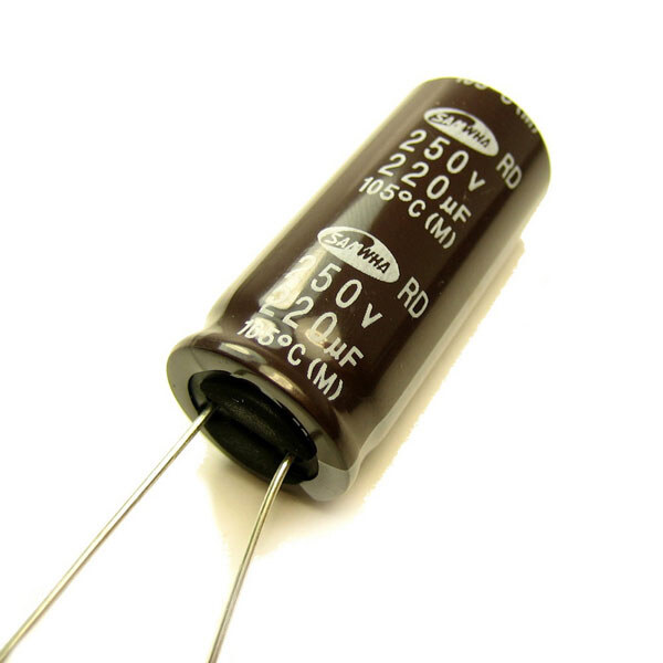 Конденсатор електролітичний ECAP-RD-220mkf - 250v (105°C) (RD) - № 1 Конденсатор електролітичний ECAP-RD-220mkf - 250v (105°C) (RD) - № 1