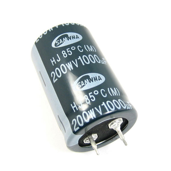 Конденсатор электролитический ECAP-HJ-1000mkf - 200v (mini) (HJ) - № 1 Конденсатор электролитический ECAP-HJ-1000mkf - 200v (mini) (HJ) - № 1