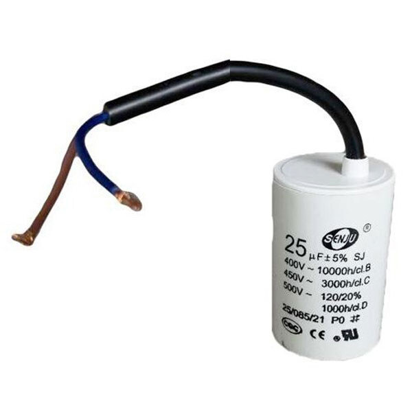 Конденсатор фазосдвигающий CBB-60 25mkf - 450 VAC (±5%) Гибкі вивод. - № 1 Конденсатор фазосдвигающий CBB-60 25mkf - 450 VAC (±5%) Гибкі вивод. - № 1