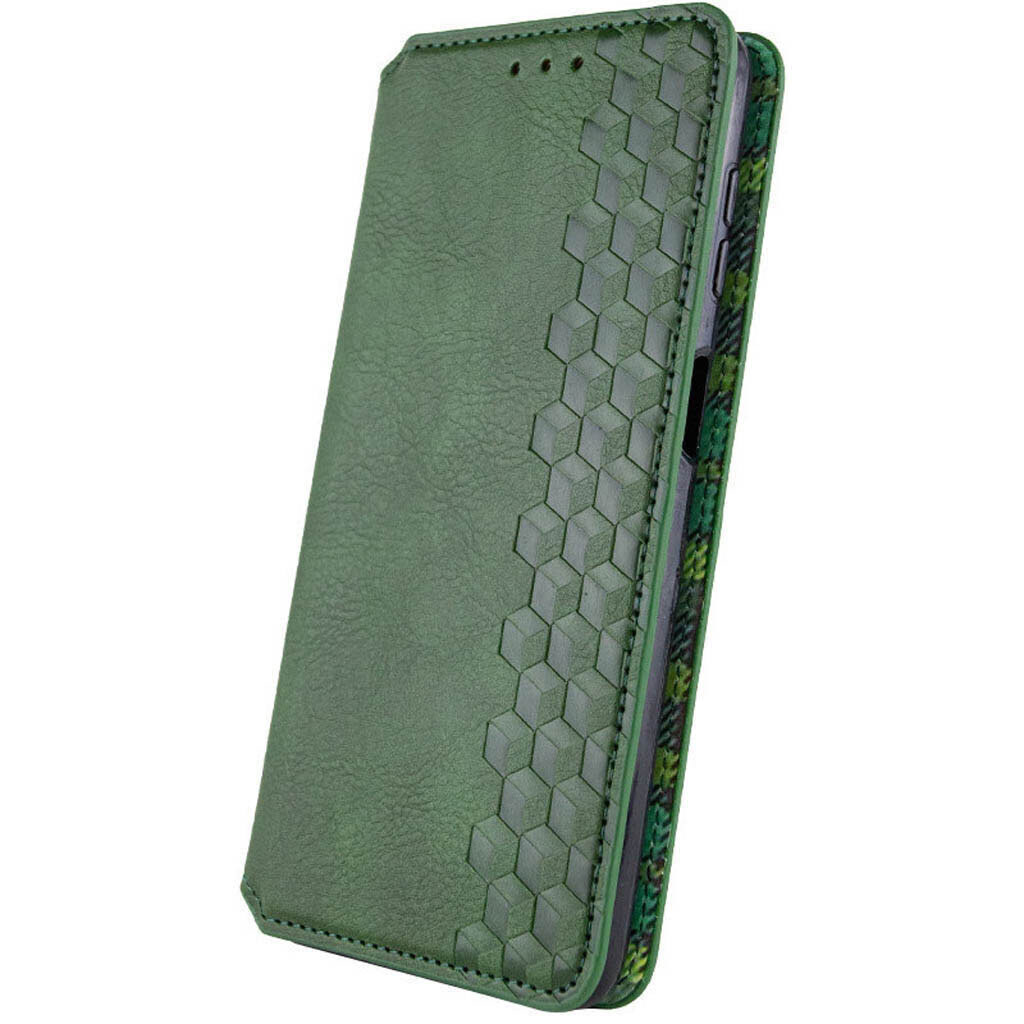 Чохол (книжка) Xiaomi Poco C85 / Redmi 15C, GETMAN Cubic, Зелений - № 3 Чохол (книжка) Xiaomi Poco C85 / Redmi 15C, GETMAN Cubic, Зелений - № 3