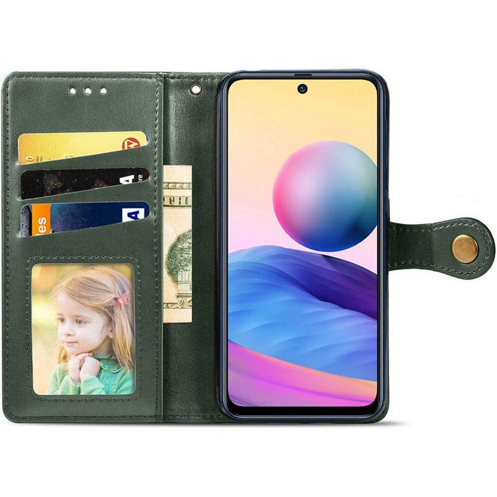 Чохол (книжка) Xiaomi Poco C85 / Redmi 15C, GETMAN Gallant, Зелений - № 3 Чохол (книжка) Xiaomi Poco C85 / Redmi 15C, GETMAN Gallant, Зелений - № 3