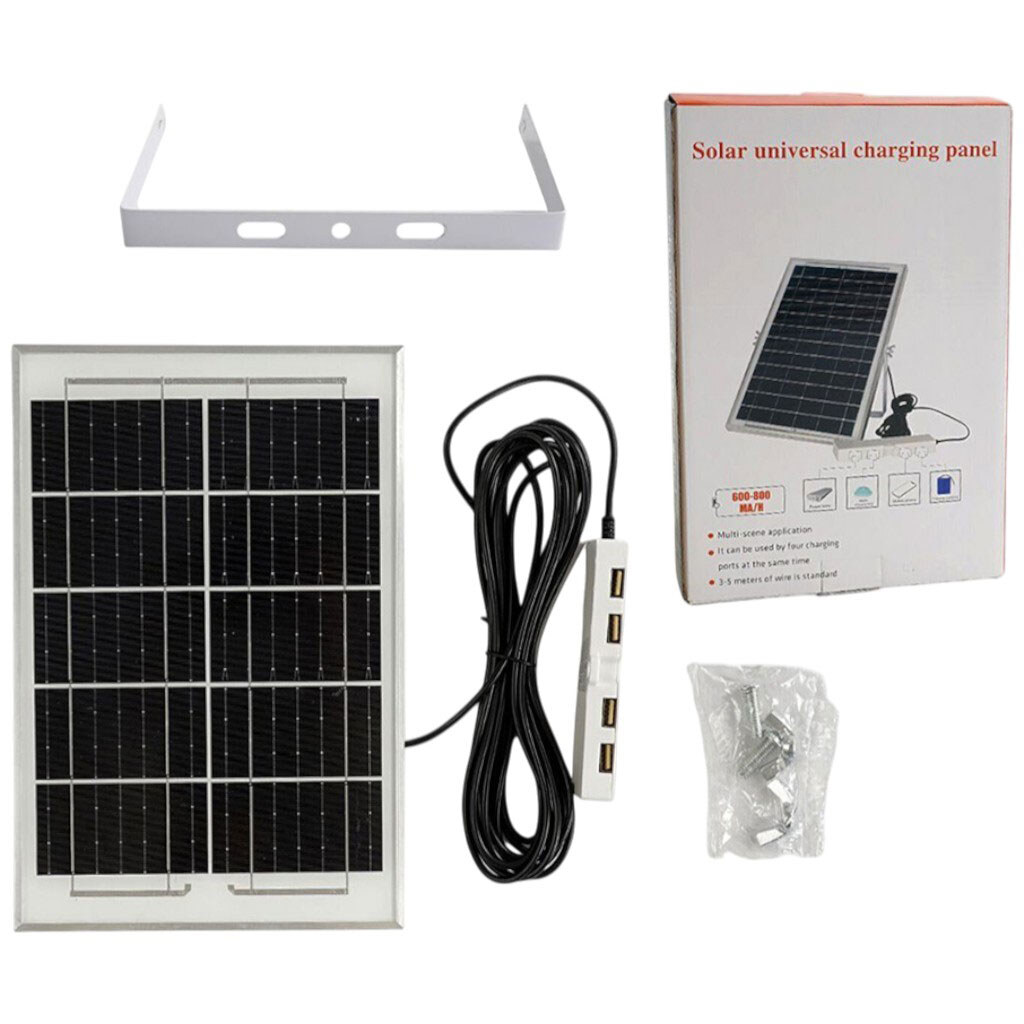 Зарядна станція, сонячна панель, 4 USB виходи, 600-800 mA/h, Mic - № 1 Зарядна станція, сонячна панель, 4 USB виходи, 600-800 mA/h, Mic - № 1