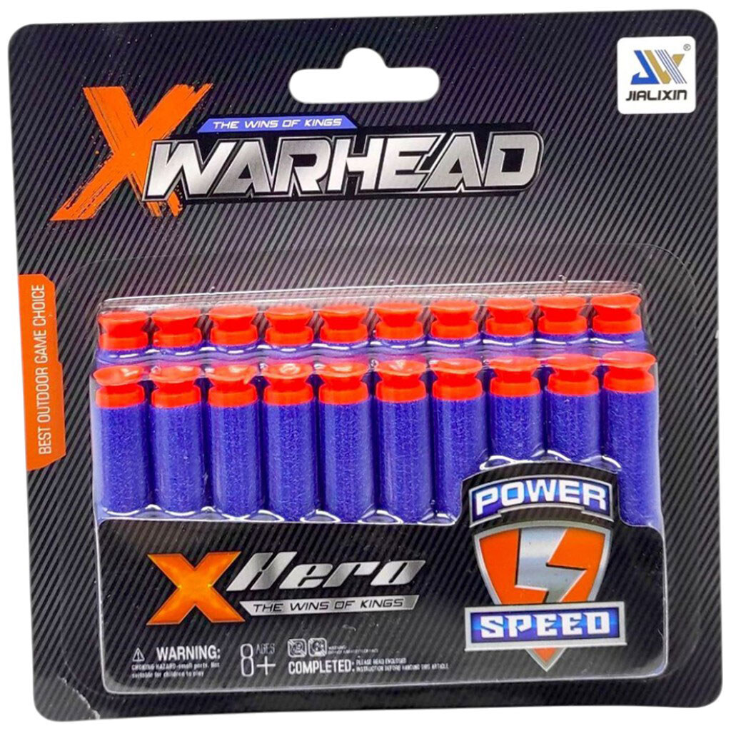 Набор поролоновых патронов, 20 шт на блистере, Mic - № 1 Набор поролоновых патронов, 20 шт на блистере, Mic - № 1