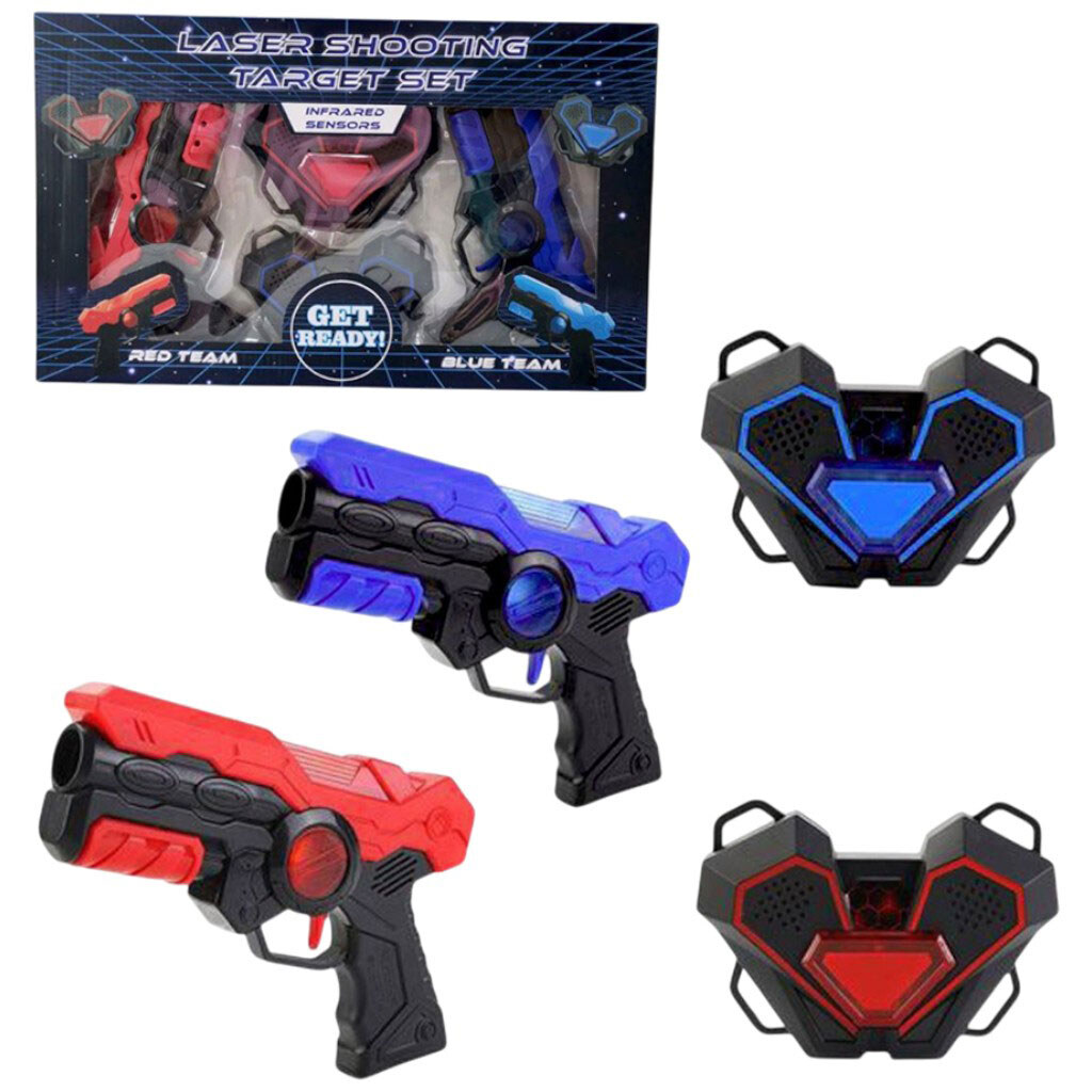 Пистолеты с мишенями 2 бластера, 2 мишени, звуки, подсветка, в коробке, Mic - № 1 Пистолеты с мишенями 2 бластера, 2 мишени, звуки, подсветка, в коробке, Mic - № 1