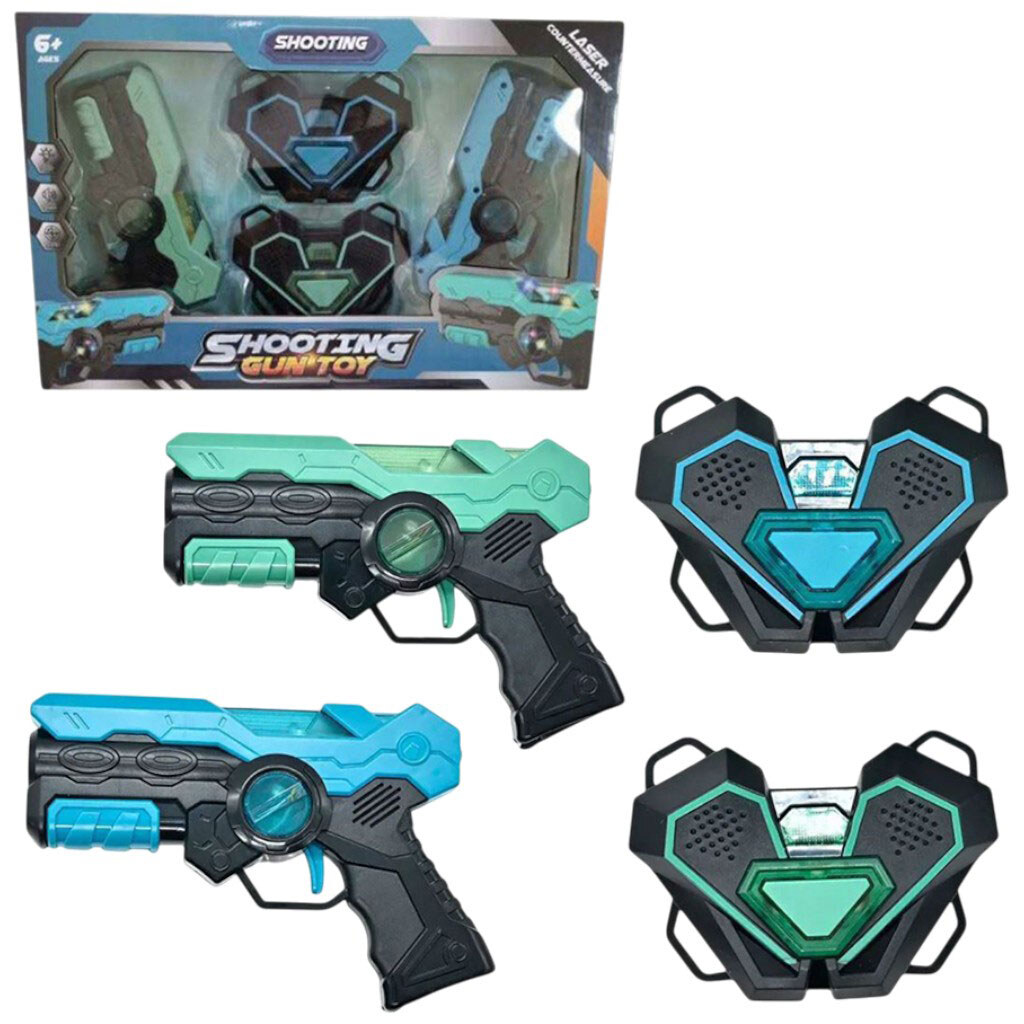 Пистолеты с мишенями 2 пистолета, СИНИЙ+ЗЕЛЕНЫЙ, Mic - № 1 Пистолеты с мишенями 2 пистолета, СИНИЙ+ЗЕЛЕНЫЙ, Mic - № 1