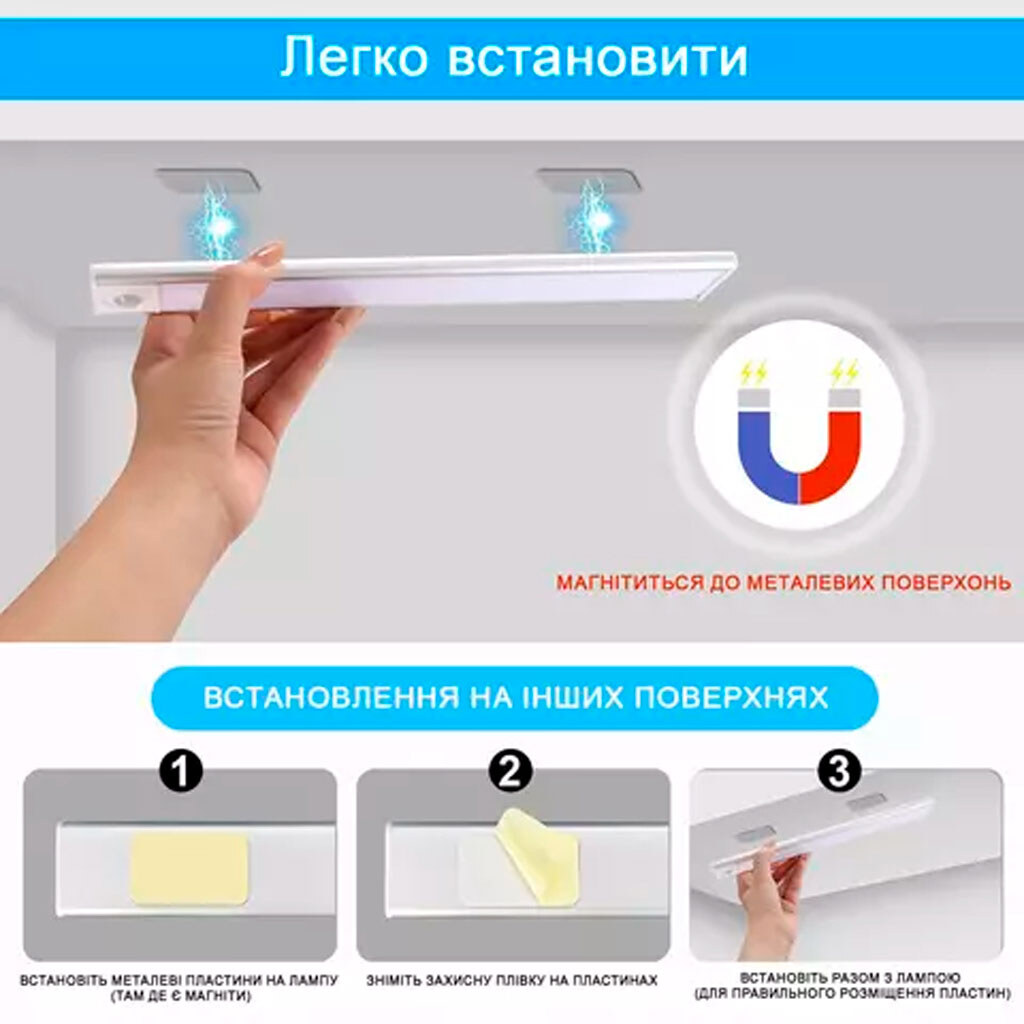 Нічник KH-UC-018S, Срібний - № 4 Нічник KH-UC-018S, Срібний - № 4