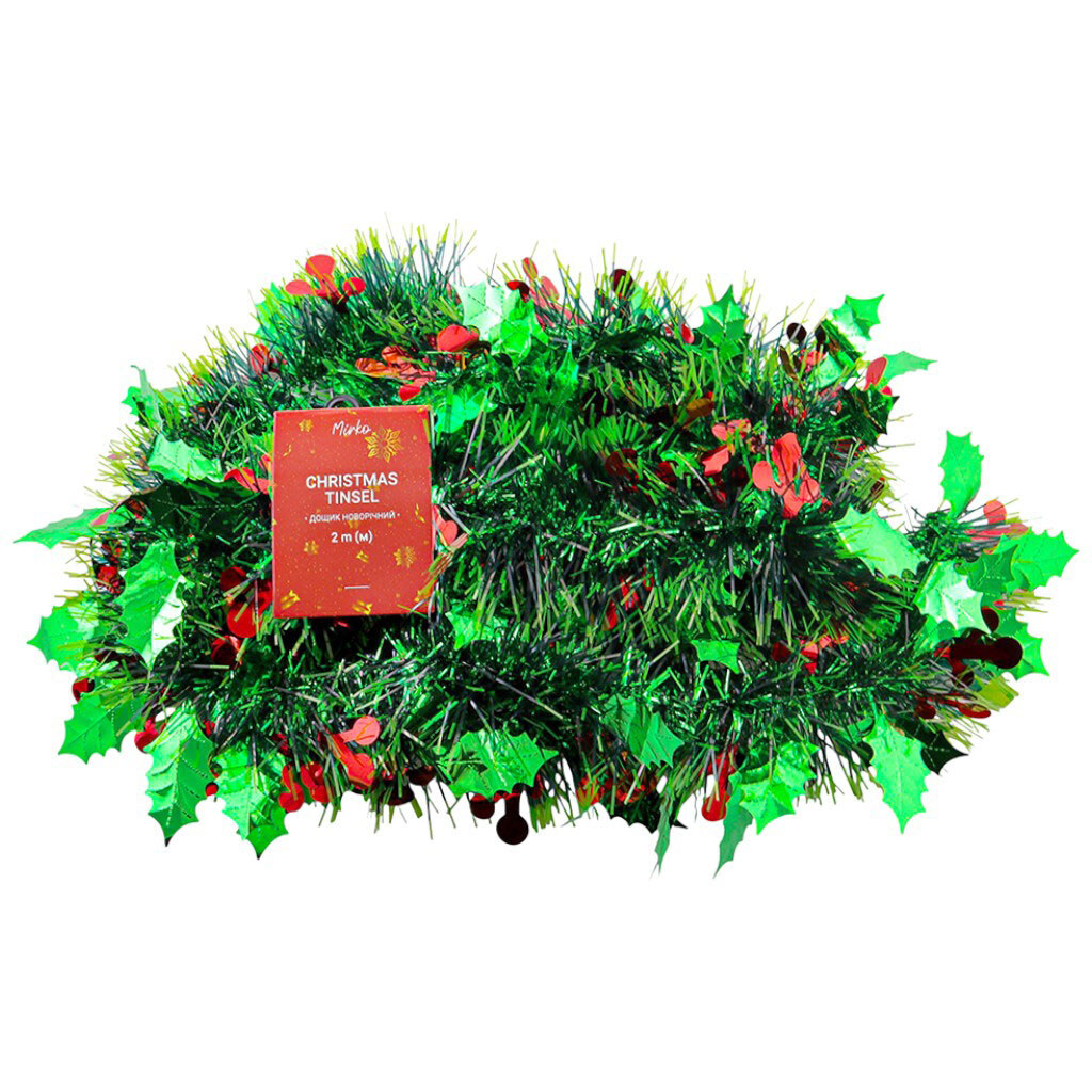 Дождик новогодний с декором фигурки в ассортименте, d=9 см 2 м 36 г - № 1 Дождик новогодний с декором фигурки в ассортименте, d=9 см 2 м 36 г - № 1