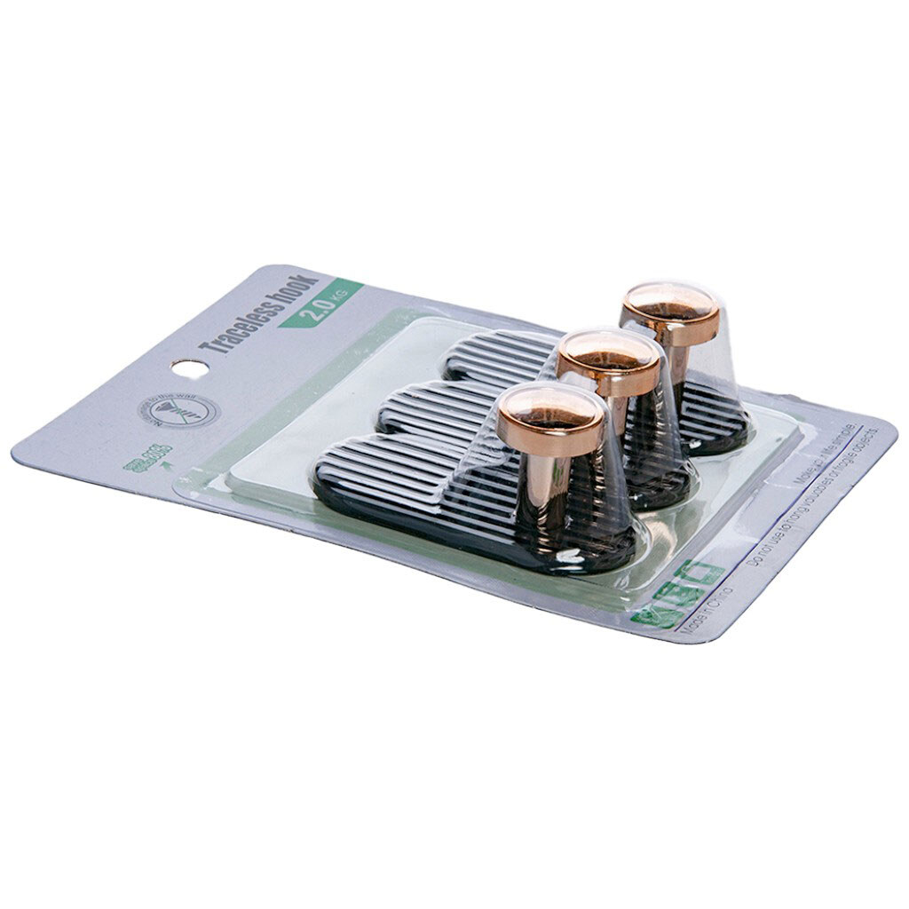 Набор крючков настенных пластиковых, 3 шт. - № 2 Набор крючков настенных пластиковых, 3 шт. - № 2