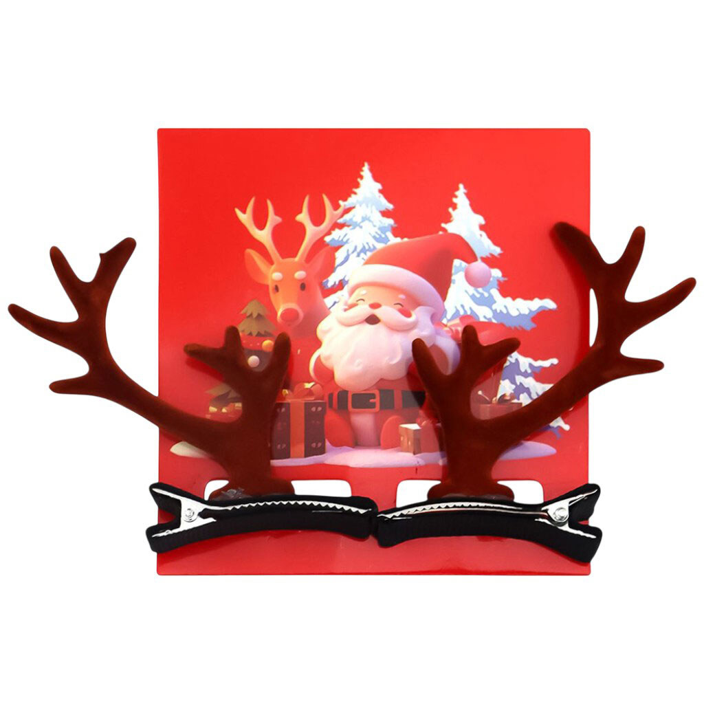 Набор заколок для волос "Оленьи рожки", 2 шт. - № 2 Набор заколок для волос "Оленьи рожки", 2 шт. - № 2