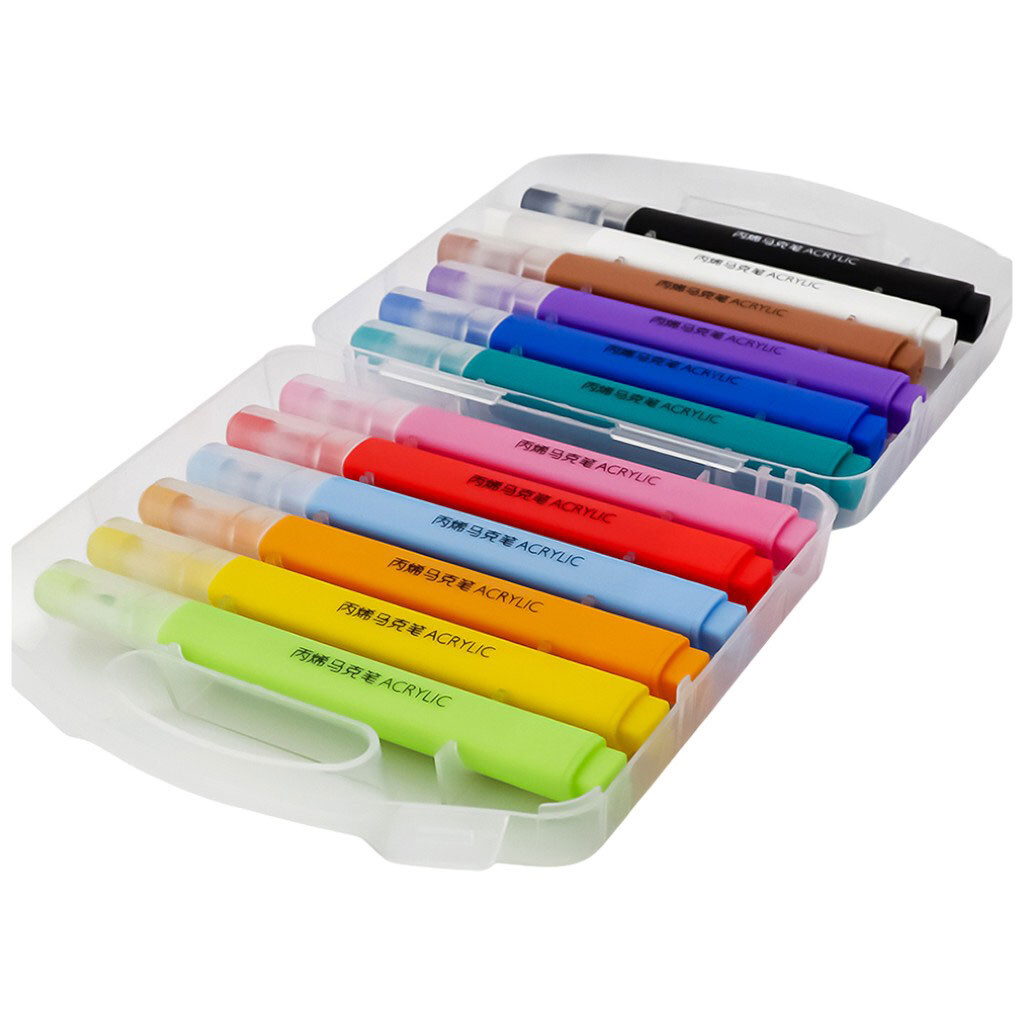 Набір маркерів текстових кольорових в боксі - № 2 Набір маркерів текстових кольорових в боксі - № 2