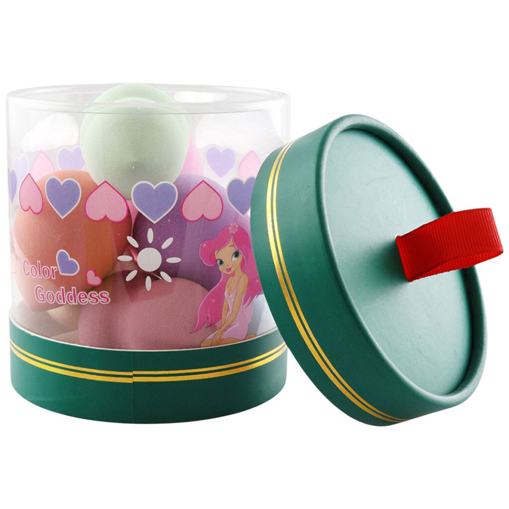 Набор спонжей для макияжа микс в коробке, 7 шт. - № 2 Набор спонжей для макияжа микс в коробке, 7 шт. - № 2