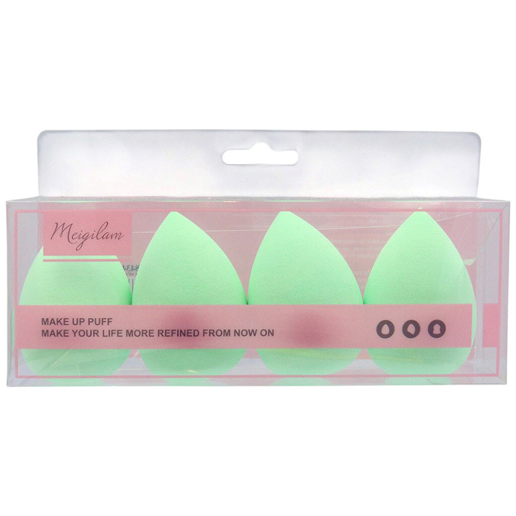 Набір спонжів для макіяжу об'ємних, 4 шт - № 1 Набір спонжів для макіяжу об'ємних, 4 шт - № 1