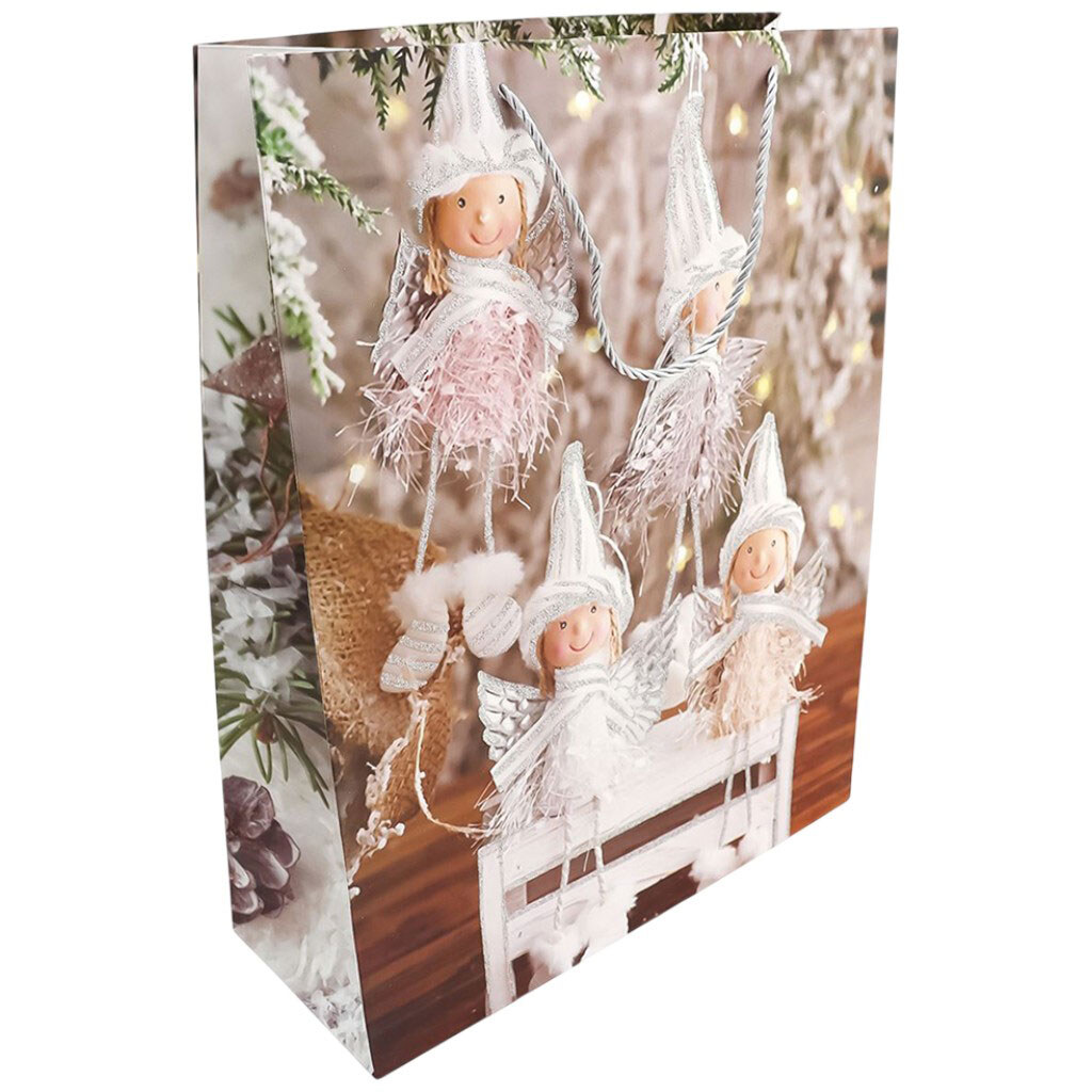 Пакет подарунковий паперовий "Різдвяний", мікс, 31х40х12 см - № 1 Пакет подарунковий паперовий "Різдвяний", мікс, 31х40х12 см - № 1