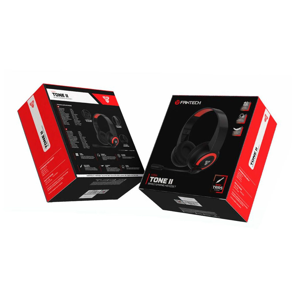 Навушники Fantech HQ56 Tone II, З мікрофоном, Чорний - № 7 Навушники Fantech HQ56 Tone II, З мікрофоном, Чорний - № 7