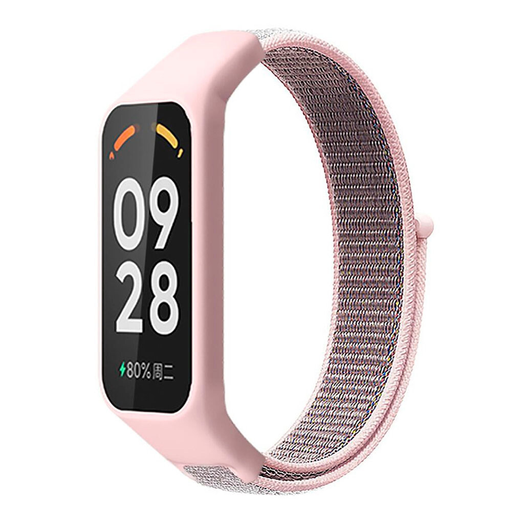 Ремешок Xiaomi Mi Band 8 Active / Redmi Smart Band 2, Nylon, Sea Shell, Голубой - № 1 Ремешок Xiaomi Mi Band 8 Active / Redmi Smart Band 2, Nylon, Sea Shell, Голубой - № 1