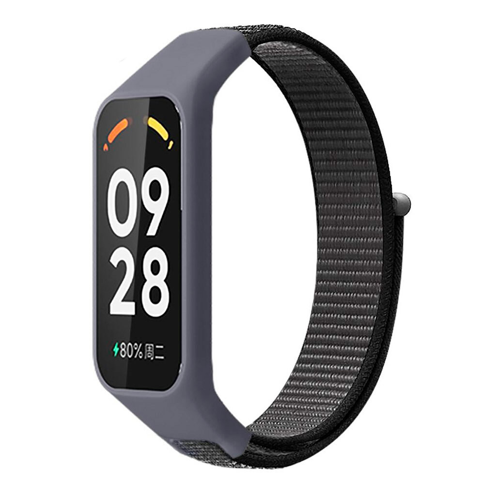Ремінець Xiaomi Mi Band 8 Active / Redmi Smart Band 2, Nylon, Wind and Cloud Gray, Сірий - № 1 Ремінець Xiaomi Mi Band 8 Active / Redmi Smart Band 2, Nylon, Wind and Cloud Gray, Сірий - № 1