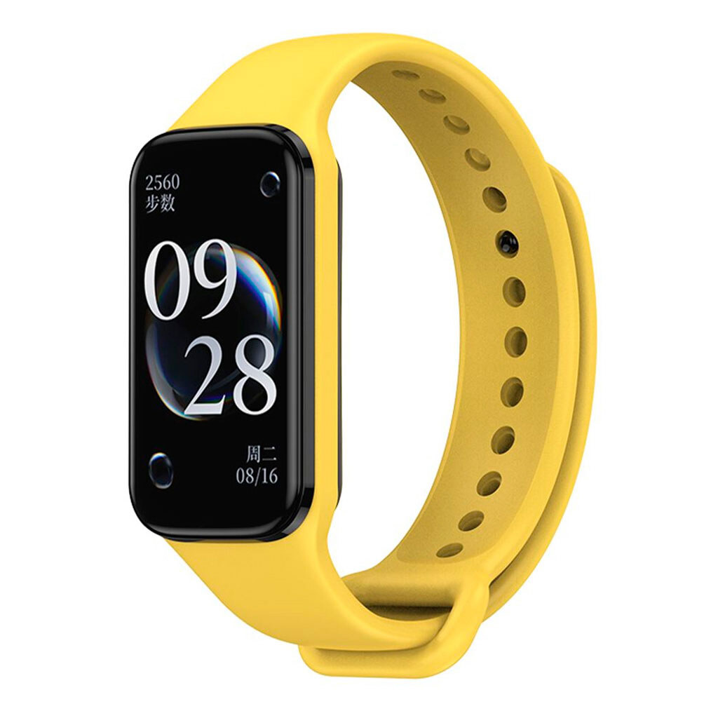 Ремешок Xiaomi Mi Band 8 Active / Redmi Smart Band 2, Silicone Band, Желтый - № 1 Ремешок Xiaomi Mi Band 8 Active / Redmi Smart Band 2, Silicone Band, Желтый - № 1