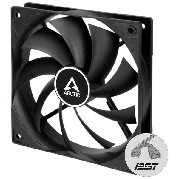 Вентилятор Arctic F12 PWM PST, Черный - № 3 Вентилятор Arctic F12 PWM PST, Черный - № 3
