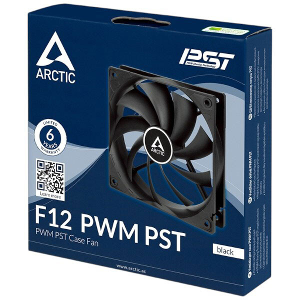 Вентилятор Arctic F12 PWM PST, Черный - № 4 Вентилятор Arctic F12 PWM PST, Черный - № 4