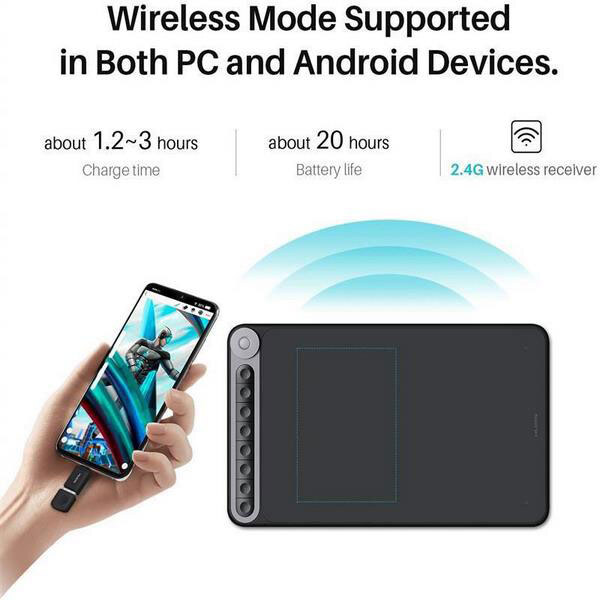 Графический планшет Huion Inspiroy Dial Q620M, Черный - № 4 Графический планшет Huion Inspiroy Dial Q620M, Черный - № 4